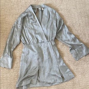 Sexy Satin Kimono Mini Dress! Floral dress!